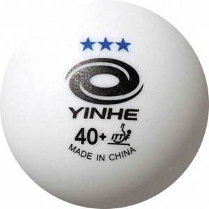 Мячи пластиковые бесшовные YINHE 3*** 40+ 6шт ITTF (белые)