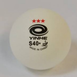 Мячи пластиковые бесшовные YINHE 3*** SOFT40+ 6шт ITTF (белые)
